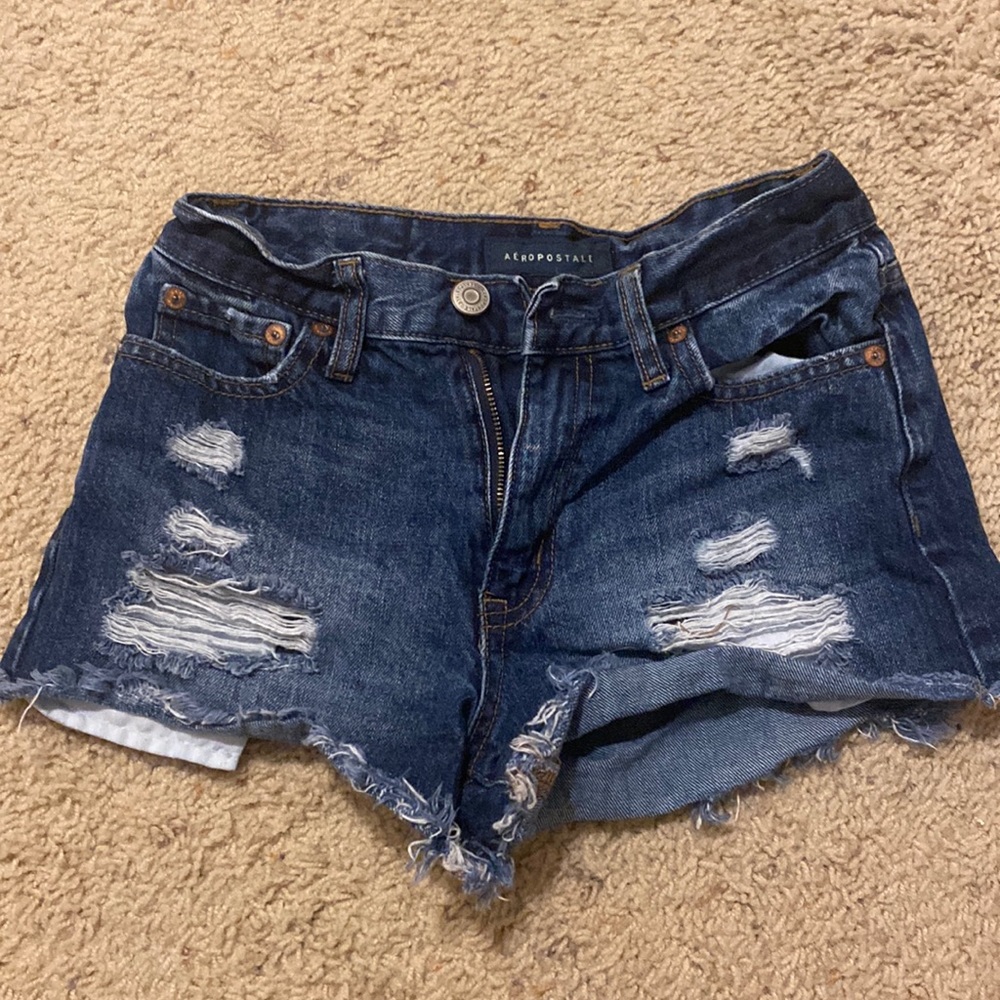 ripped jean shorts